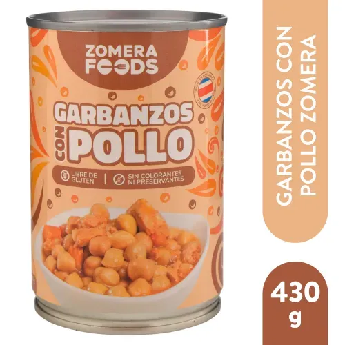 Garbanzo Pollo Zomera Lata 430 g