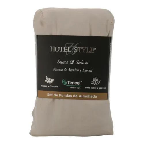 Hs Funda Almohada Algodon Blanco Hueso 3