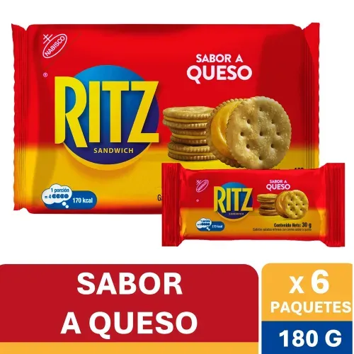 Galleta Salada Ritz Queso 180 g