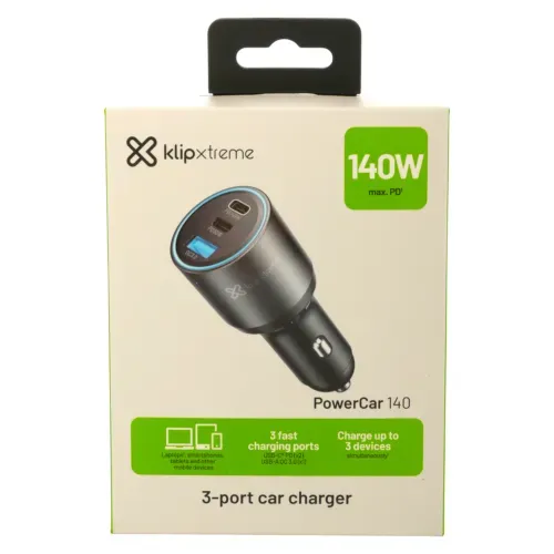 Klip Cargador De Carro 140w 3p