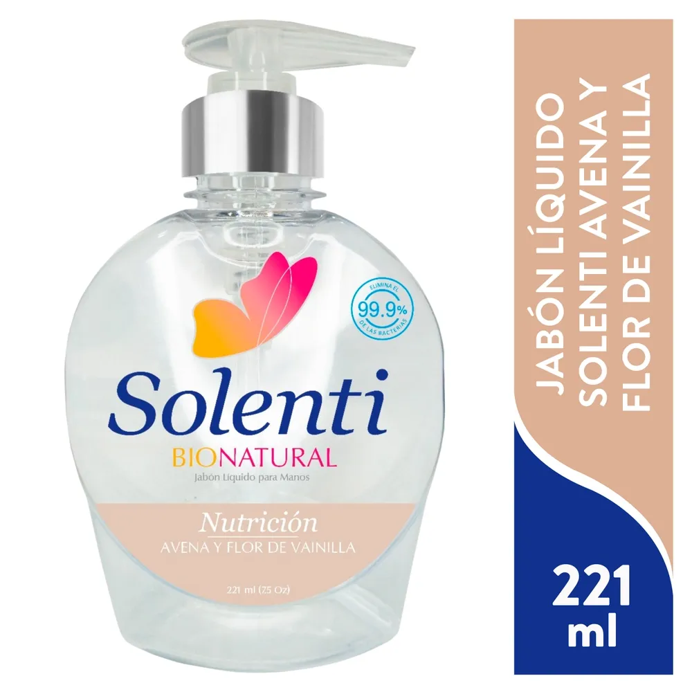 Jabón De Tocador Solenti Jabon Liquido Solenti Bio Ntr 221 ml - Walmart ...