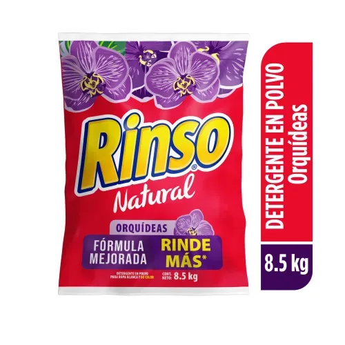 Detergente en Polvo Rinso Natural Orquideas-8.5 kg