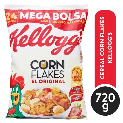 Cereal Kellogg Corn Flakes Bolsa 720 Gr