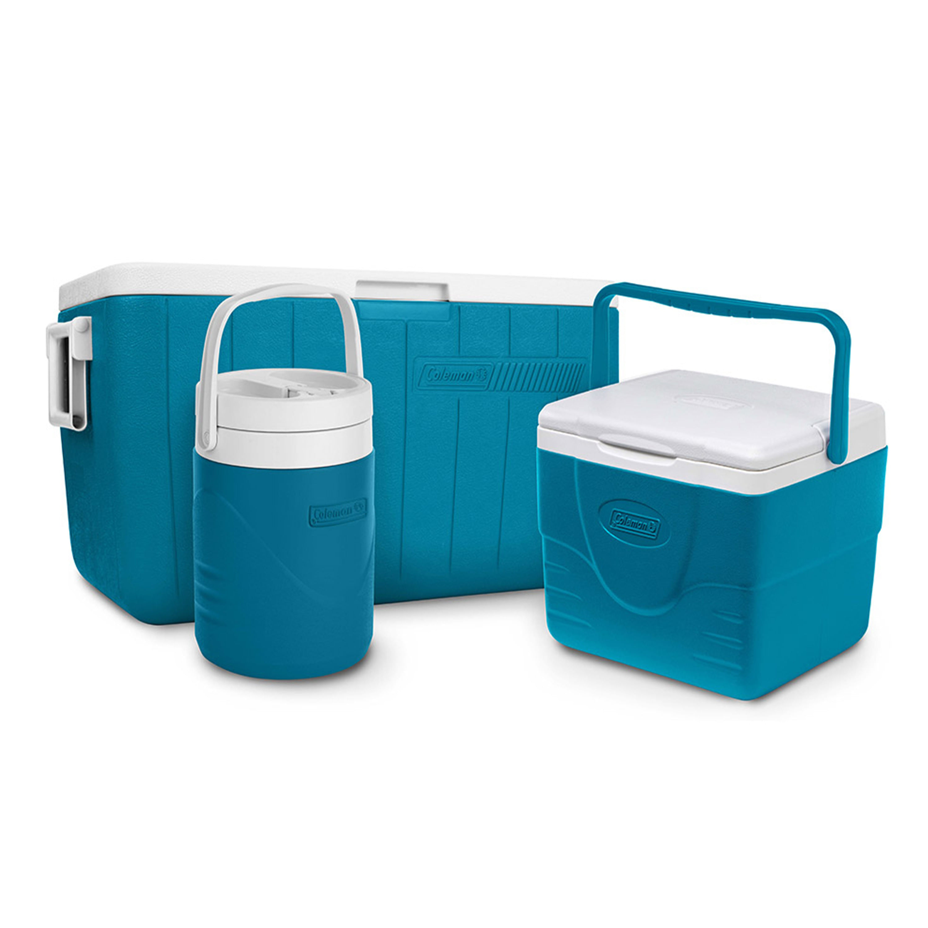 Combo de hieleras Coleman 2199113 45 L 8.5 L y 3.8 L azules