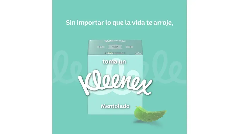 Pañuelos Faciales Kleenex Antigripal Mentol - 55 Unidades