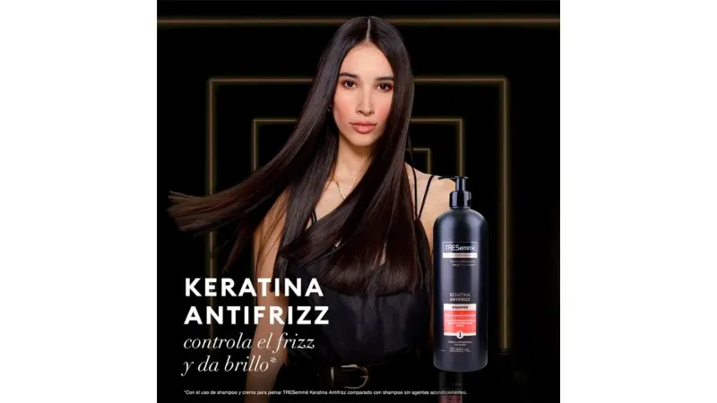 Comprar Shampoo Tresemmé con keratina antifrizz - 880 ml | Walmart