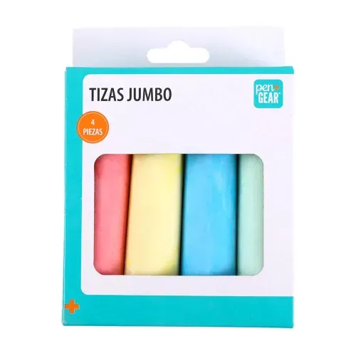 Tizas Pen Gear Jumbo - 4 pzas