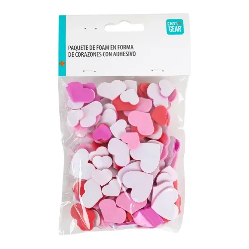 Foam Adhesivo Pen Gear forma de corazones