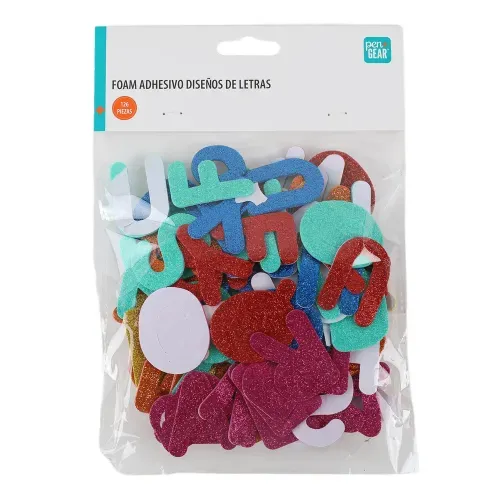 Foam Adhesivo Pen Gear, con diseño de letras -126 pzas