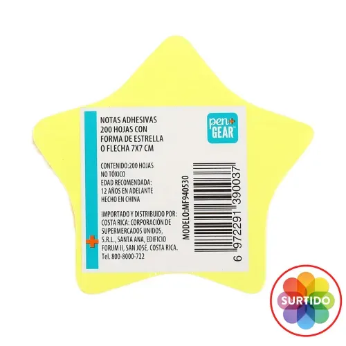 Notas Pen Gear adhesivas Surtido - 200 hojas