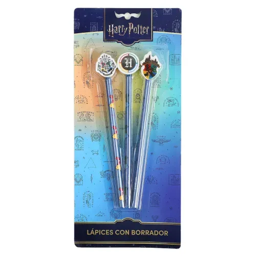 Lápiz Grafito Harry Potter con borrador