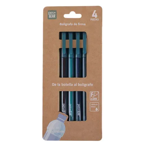 Bolígrafos Pen Gear reciclados -4 pzas 307
