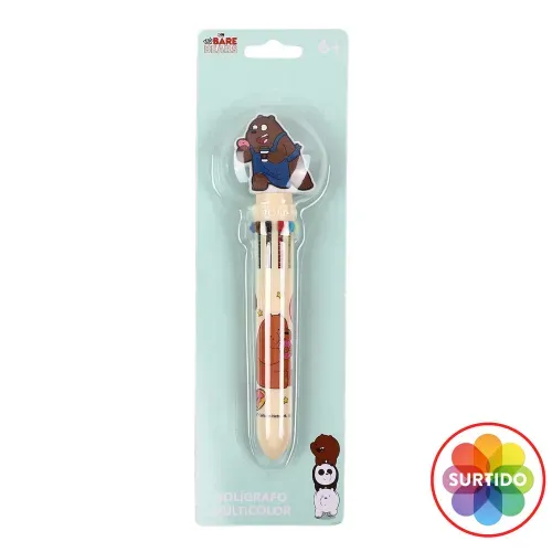 Lapiceros y Correctores We Bare Bears Bare Bears Boligrafo 3d Retractil 10 Col
