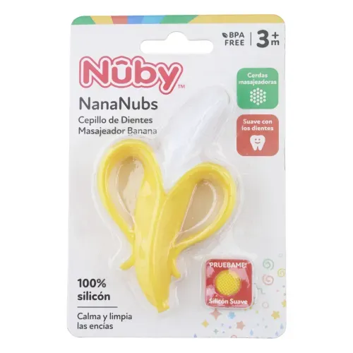 Cepillo de dientes Nuby en forma de banana - 1 ud