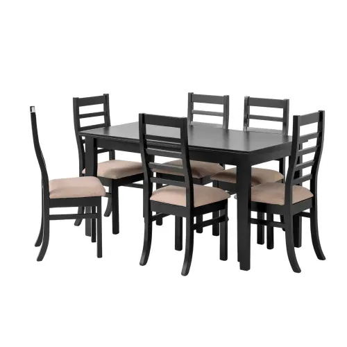 Comerdor Euro Confort Comedor para 6 Personar, Sillas Rectangulares