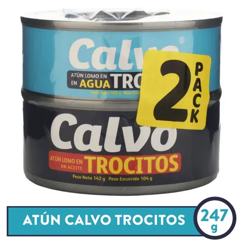 Atun Calvo Trocitos 2 Pack - 247 g