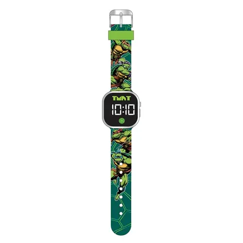 Reloj Accutime Tortugas Ninja Led Verde