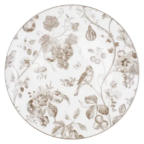 Vajillas Mainstays Ms Plato Plano Porcelana 10 5 Color Beig