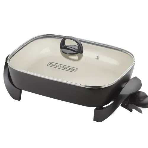 Sartén Eléctrico de Cerámica Black+Decker, Negro