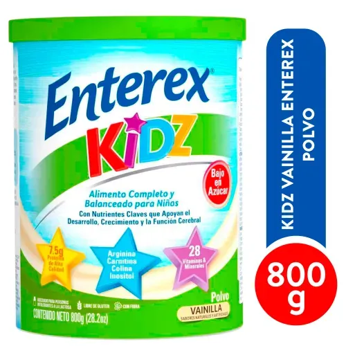 Kidz Vainilla Enterex Polvo 900 g