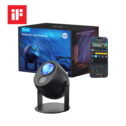 Proyector de Luz de Estrellas Govee H6093 Smart RGBW + Aurora  60 m² Cobertura  Wi-Fi 2.4 GHz / Bluetooth