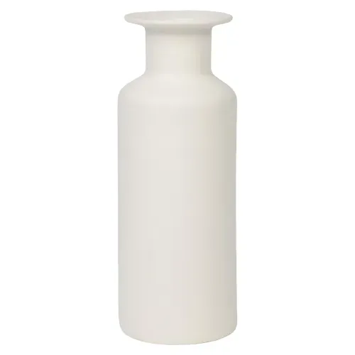 Ms Florero De Ceramica Blanco 27cm