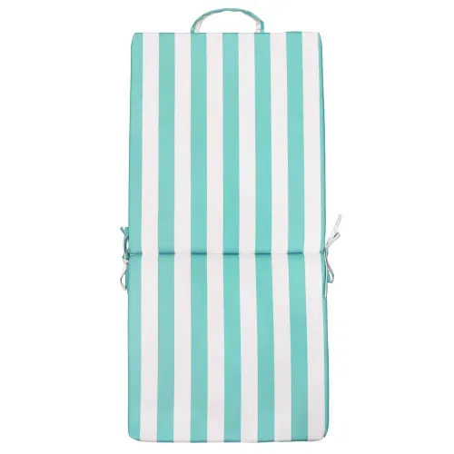 Cojín Mainstays doble rayas aqua