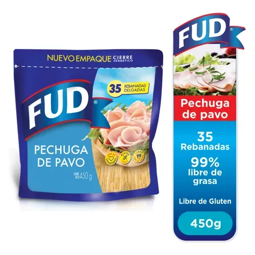Pechuga Fud de pavo zipack de 35 rebanadas - 450 g