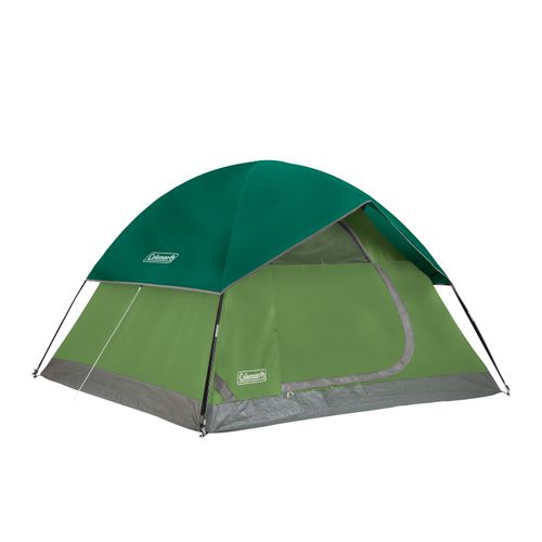 Casa de Campaña Coleman®  Sundome casa de acampar resistente a lluvia y viento capacidad para 6 personas color verde