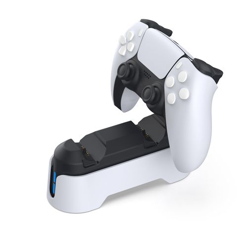 Accesorio DOBE PlayStation 5 Base de Carga para Controles Blanca