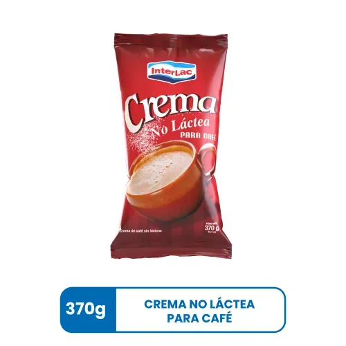 Crema no láctea para café Interlac - 370 g