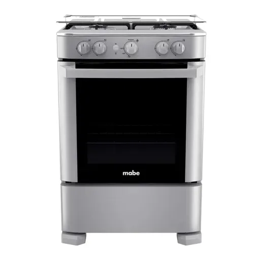 Cocinas de gas y  Mabe con horno gris capelo 24 Pulgadas