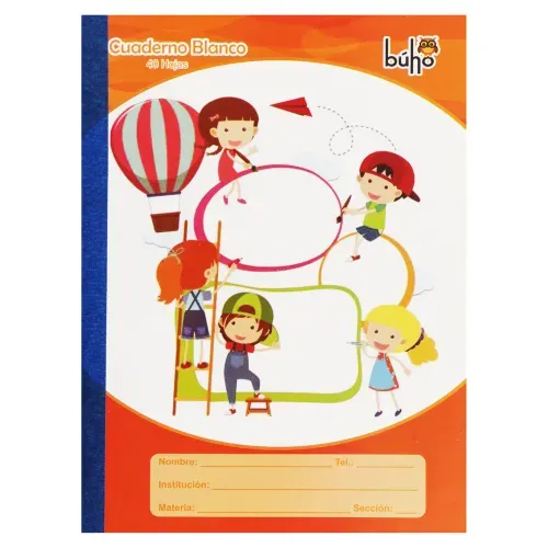 Cuaderno rayado Buho rayado diseño infantil