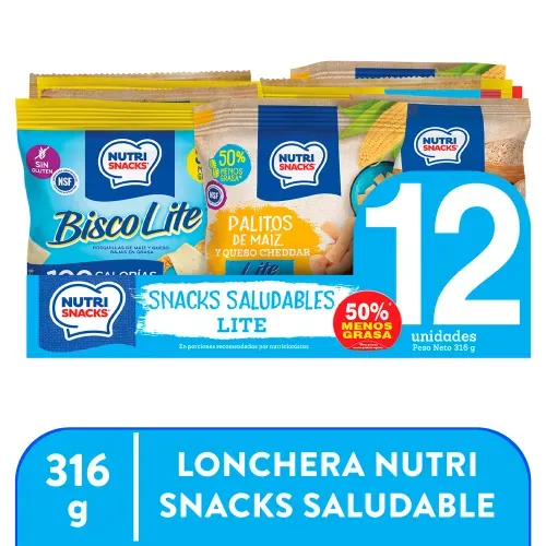 Snacks Nutrisnacks Saludables Lite Surtido 12 Pack - 316 g