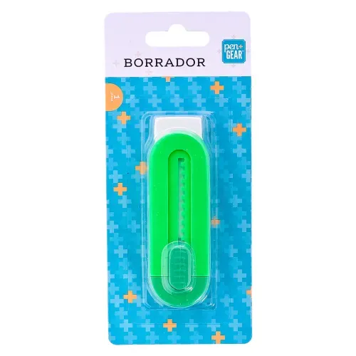 Borrador Con Protector Plástico  Pen + Gear Verde