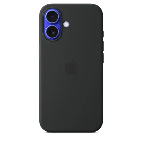 Funda para celular Apple Iphone 16 de Silicona negra