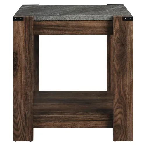 Mesa Auxiliar Top Tipo Concreto 22X20X23