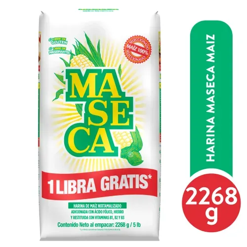 Harina Maseca de maíz nixtamalizado - 2268 g