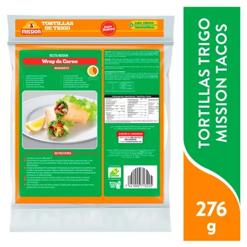 Tortilla Mision Trigo Taco 6 unidades -276gr