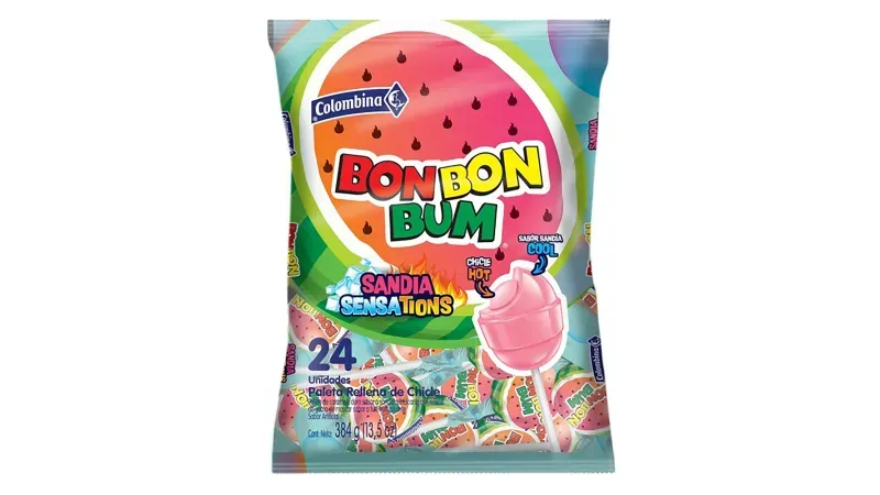 Paleta Bonbon Bum Sandia Sen 414gr - Masxmenos | Costa Rica