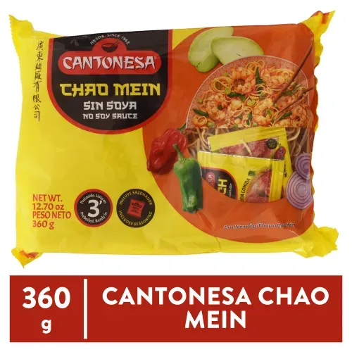 Pasta Cantonesa Chao Mein Sin Soya - 360 g