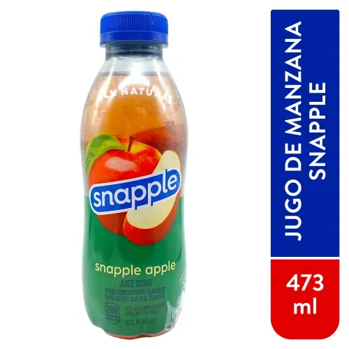 Bebida  Snapple sabor manzana botella - 473 ml