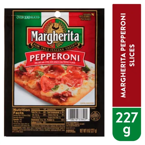 Margherita Pepperoni Slices 12 8 Pack Ea