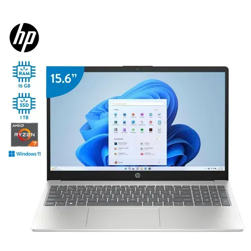 Laptop HP Notebook 15" procesador Amd Ryzen 7 7730U 16GB 1TB
