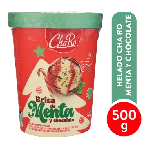 Helado Menta Chips Cha Ro 500g Unidad