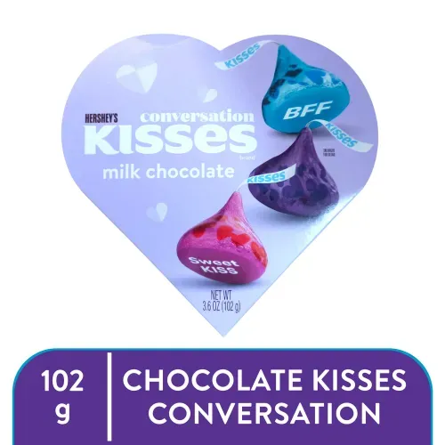 Hersheys Kiss Conv Mini Heart Box 102g