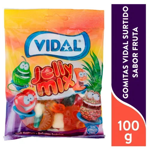 Gomitas Vidal Surtido Sabor Fruta 90 g