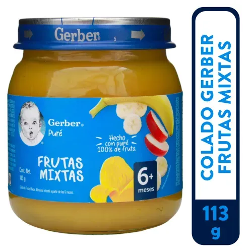 Colado Gerber frutas mixtas - 113 g