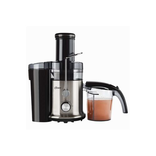 Extractor de Jugos Oster®  FPSTJE320S con 2 velocidades + pulso y fácil de limpiar negro y plateado
