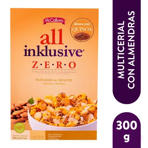 Cereal Multigrano McCallum's All Inklusive Almendras - 350 g